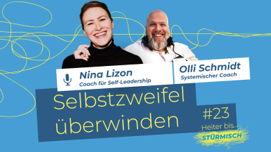 
		Coachin Nina Lizon mit Podcast Host Olli Schmidt
	